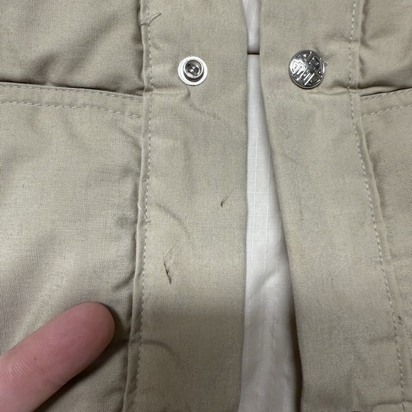 VINTAGE REI Coop Men Jacket Medium Beige Puffer Vest Goose Down 60s 70s USA READ - Picture 5 of 8